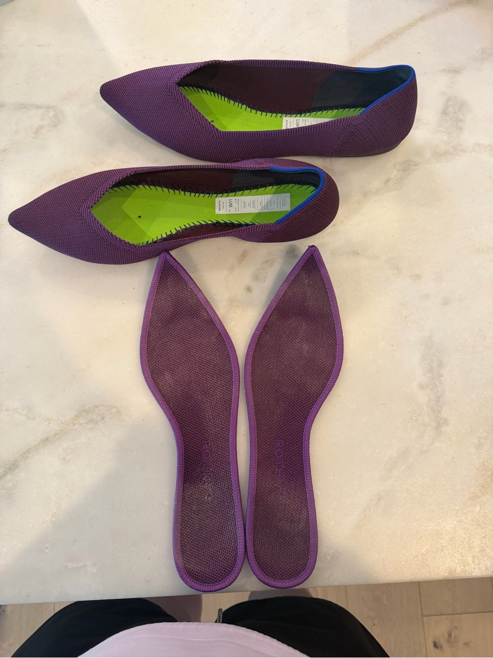 Rothy's Purple Point Slip-On Flats - Picture 6 of 6